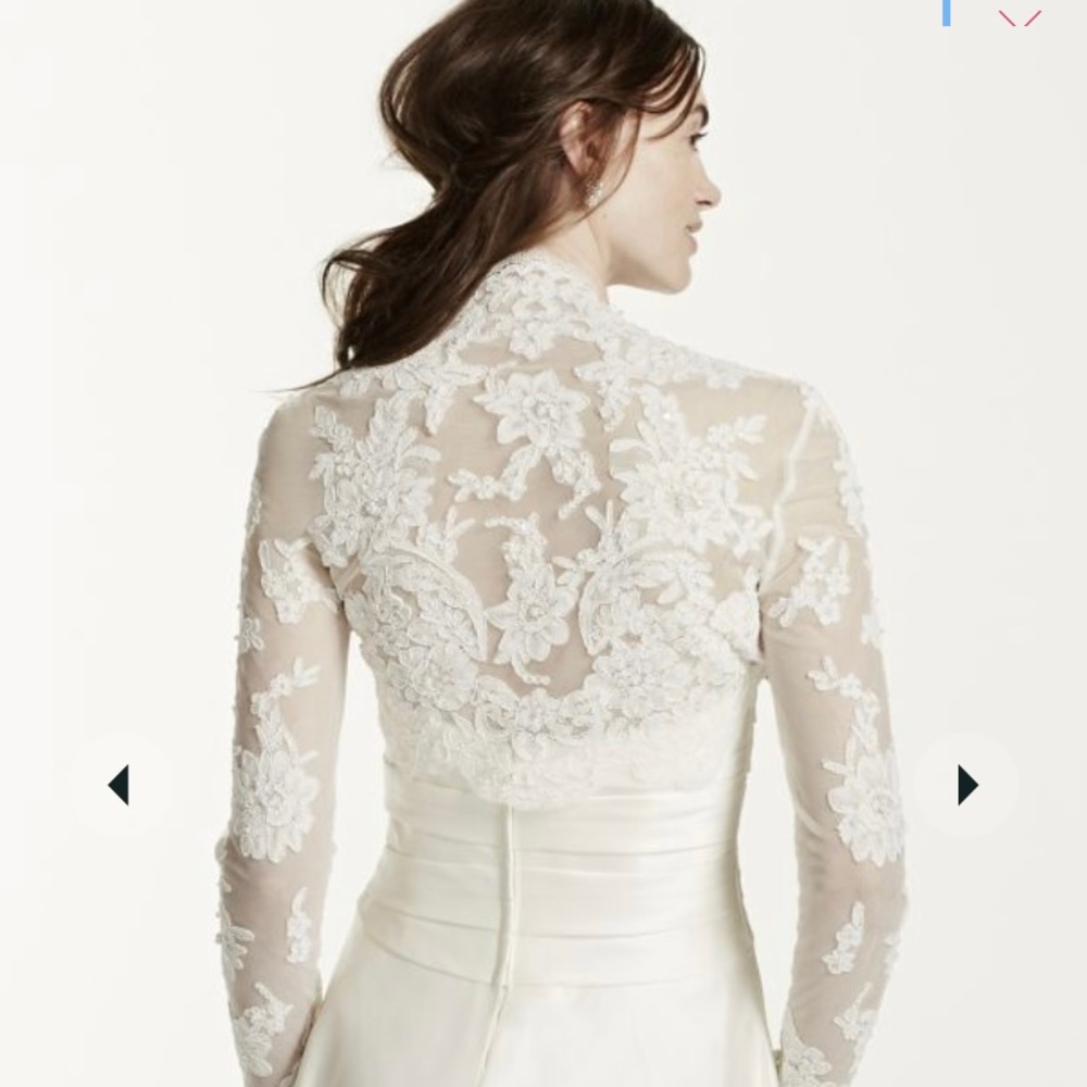 David Bridal Long Sleeve Lace Jacket